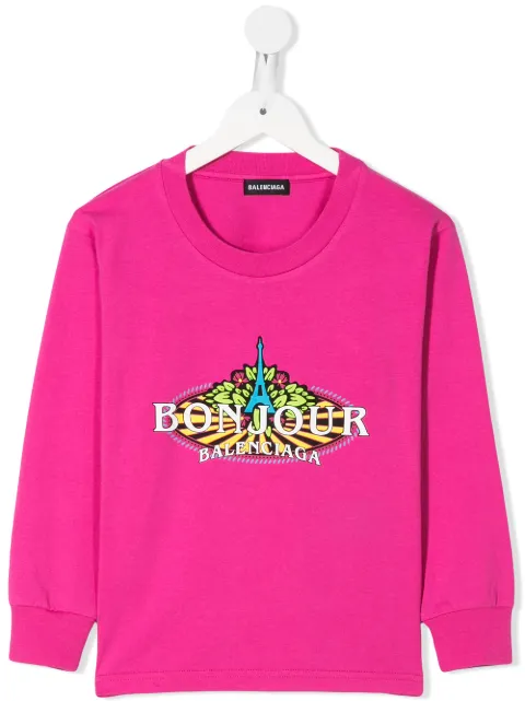 balenciaga bonjour t shirt