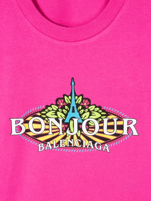 balenciaga bonjour t shirt