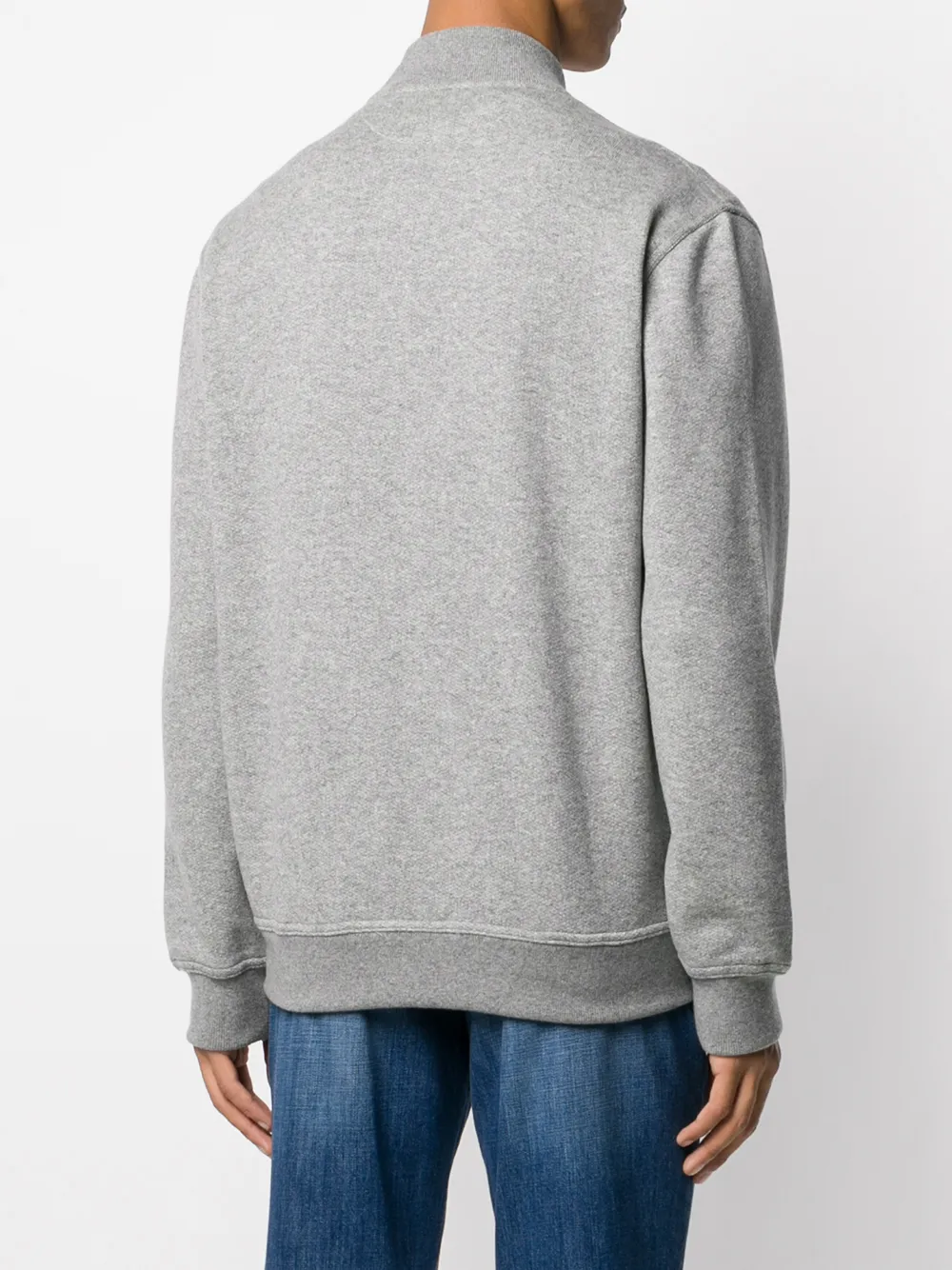 Brunello Cucinelli Sweater met rits Grijs