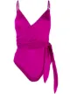 Image 1 of Stella McCartney tie-waist wrap swimsuit