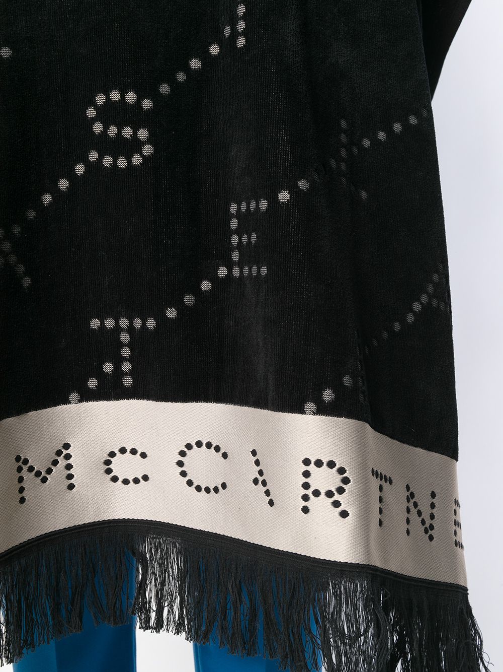 фото Stella McCartney пончо с капюшоном и монограммой