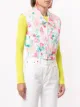 Chanel Pre-Owned diamond quilted floral cropped vest