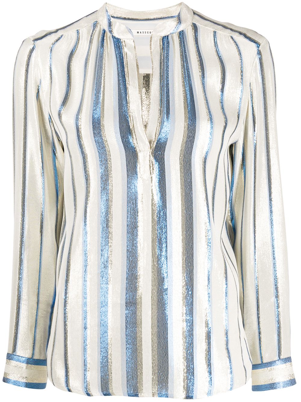 фото Masscob tukker metallic striped print blouse