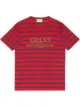 Image 1 of Gucci logo striped T-shirt