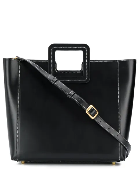 STAUD square handle tote bag