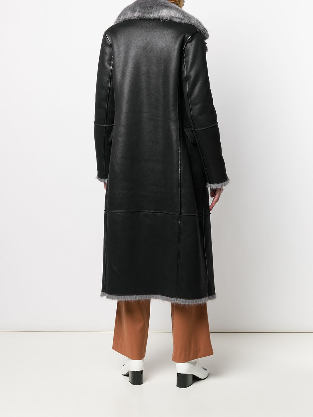 фото Urbancode faux-fur trim peacoat