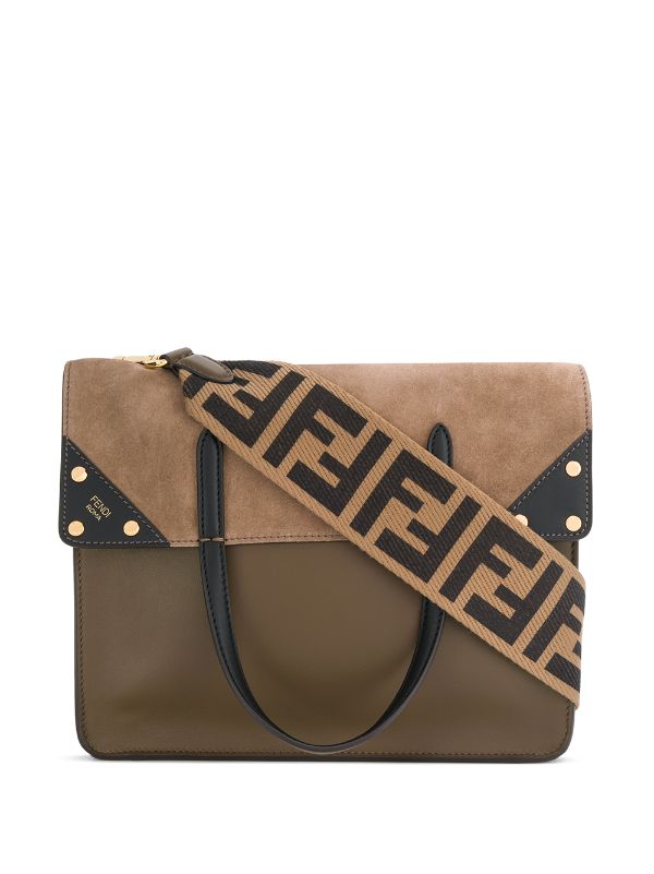 fendi flip tote bag