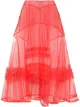 Image 1 of Molly Goddard frilled A-line midi skirt