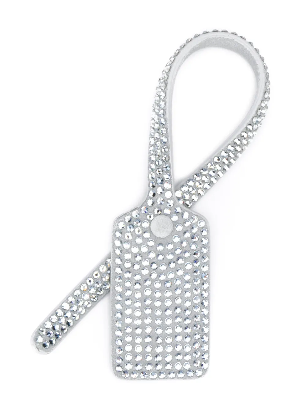 OFF-WHITE CRYSTAL EMBELLISHED TRAVEL TAG