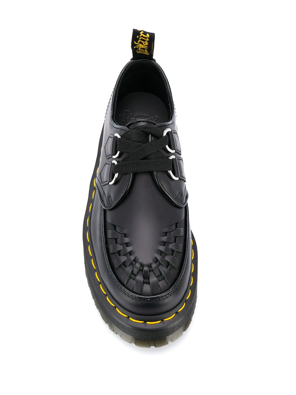 фото Dr. Martens туфли с плетением на платформе