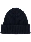 N.Peal chunky ribbed beanie - Blue