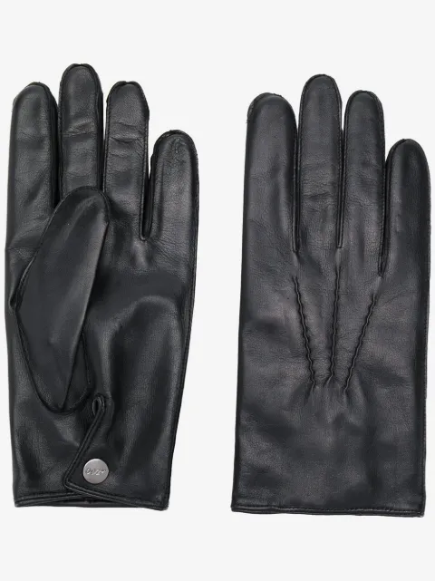 N.Peal 007 leather & cashmere lined gloves