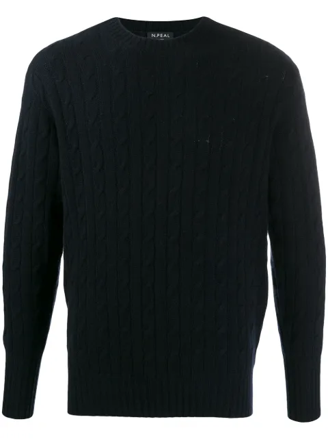 N.Peal Pullover mit Zopfmuster