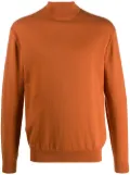 N.Peal mock neck jumper - Orange