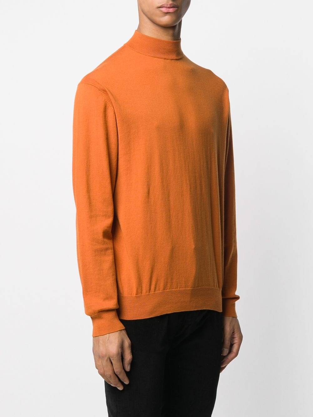 007 FINE GAUGE MOCK TURTLE NECK SWEATER