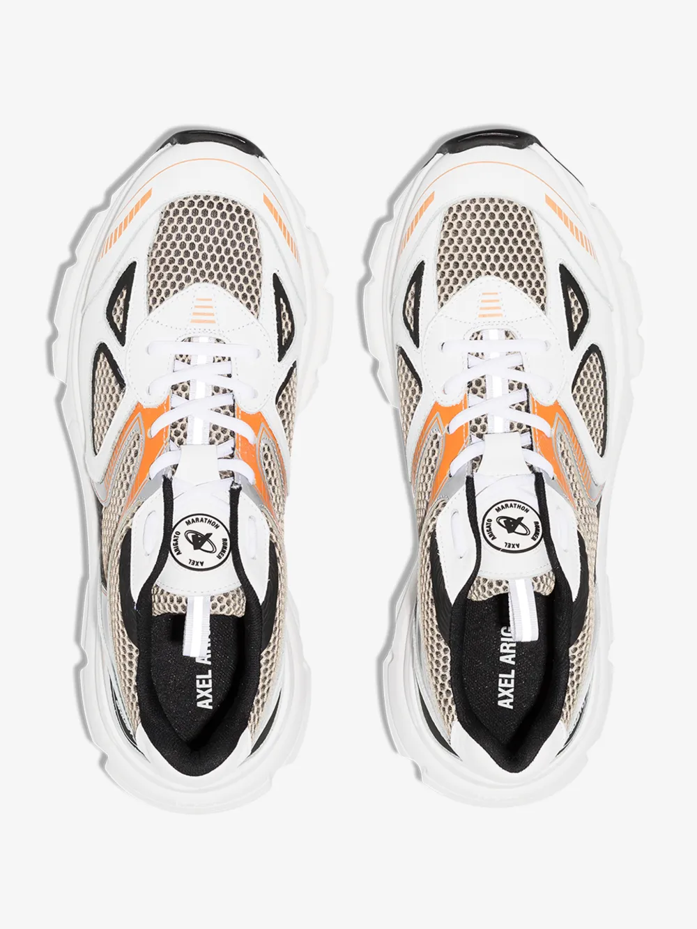 axel arigato marathon runner white silver