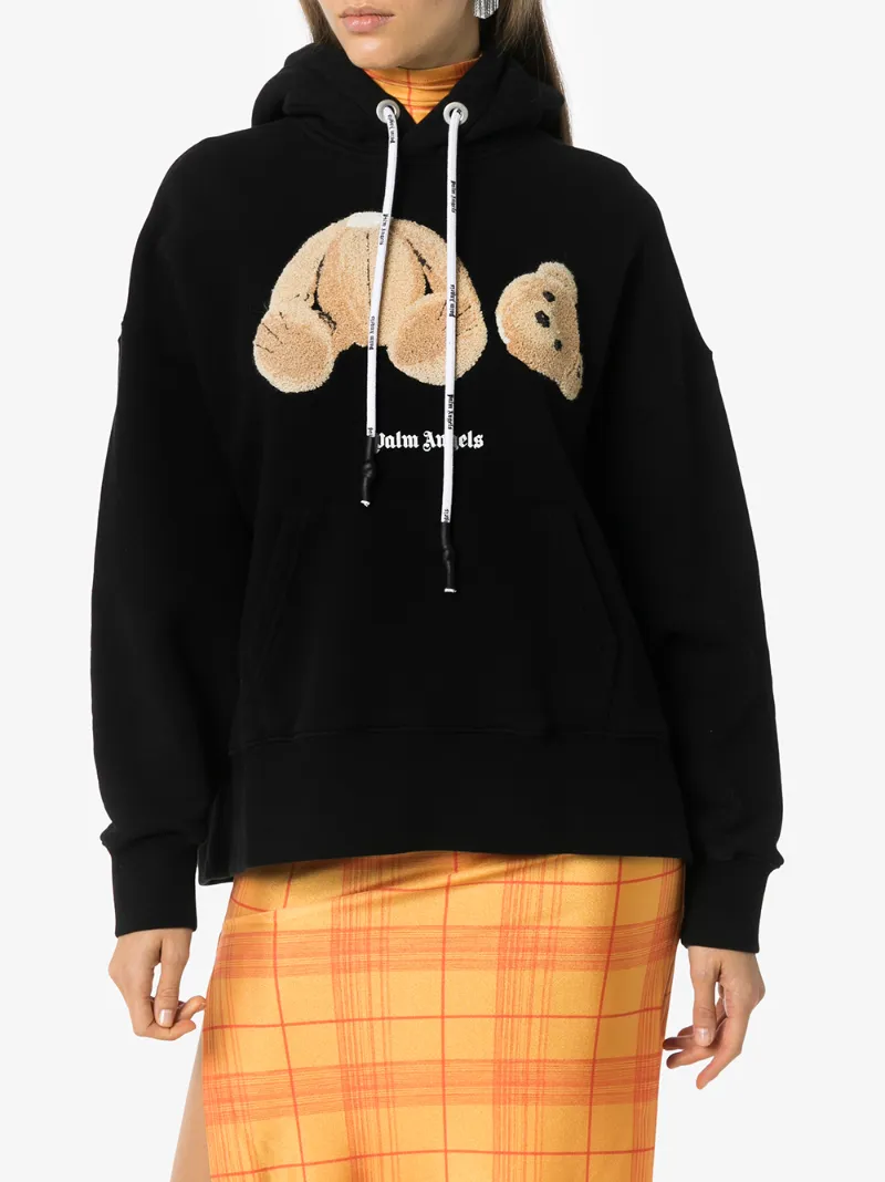 PALM ANGELS BEAR PRINT HOODIE