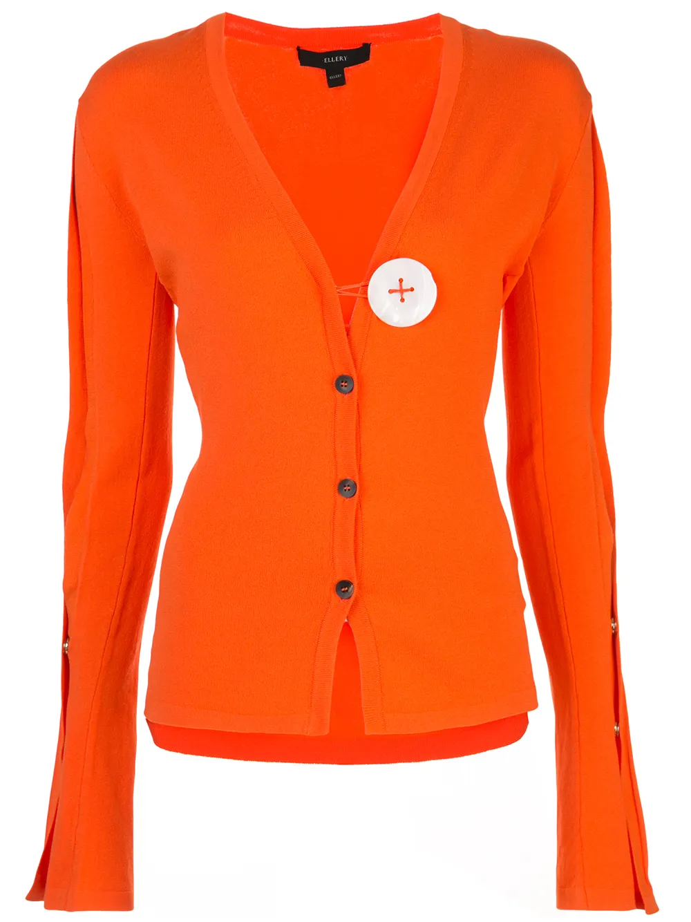 Ellery Cardigan mit Kontrastknöpfen - Orange