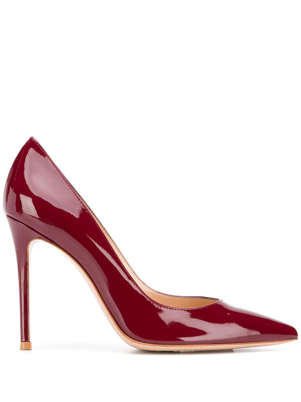 Gianvito Rossi 105 patent pumps Red
