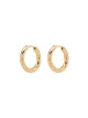 Image 1 of Anni Lu 18kt gold-plated Brigitte pearl hoop earrings