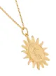 Anni Lu Gold Lady Liberty pendant necklace