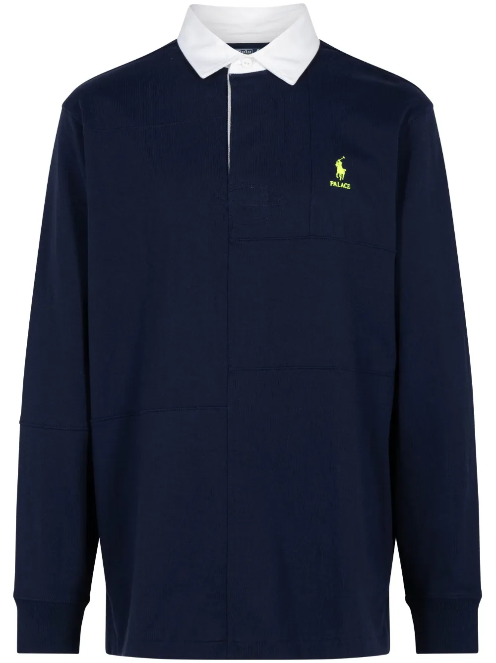 Palace x Polo Ralph Lauren Pieced Rugby Shirt Blue FARFETCH AO