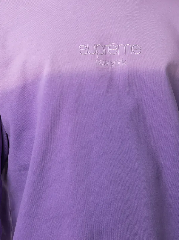supreme dipped crewneck purple