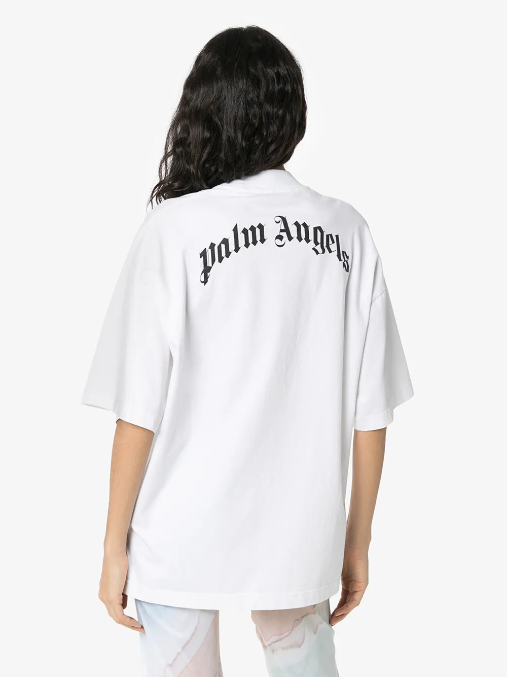 PALM ANGELS BEAR PRINT OVERSIZED T-SHIRT,PWAA017F20JER004016014661707