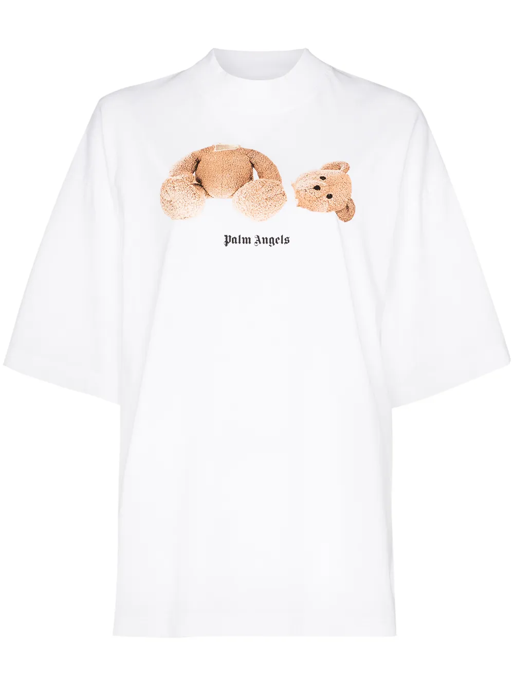 PALM ANGELS BEAR PRINT OVERSIZED T-SHIRT