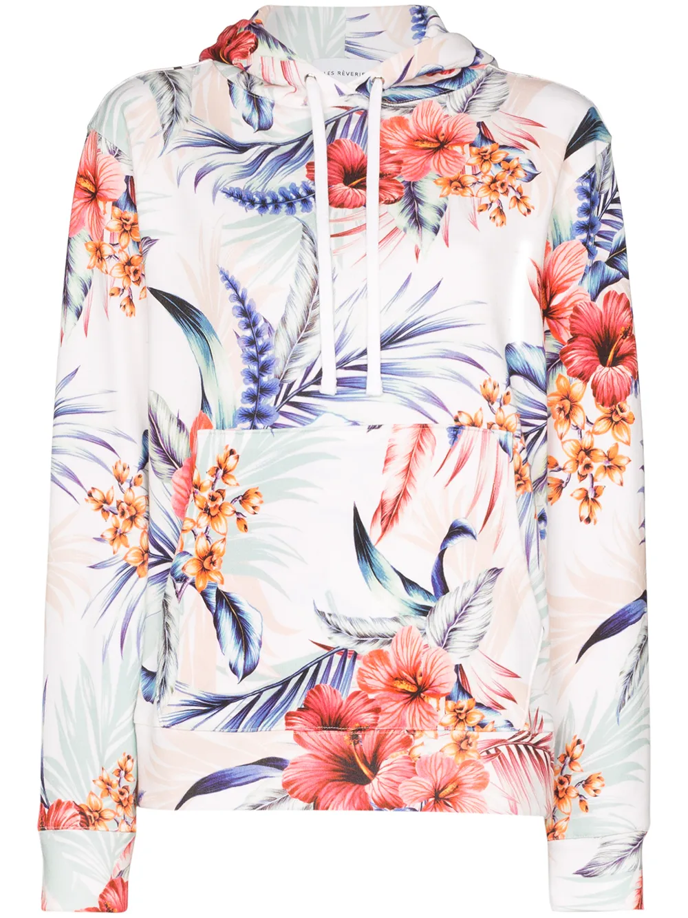 LES RÊVERIES TROPICAL PRINT HOODIE