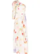Image 1 of Peter Pilotto floral print draped gown
