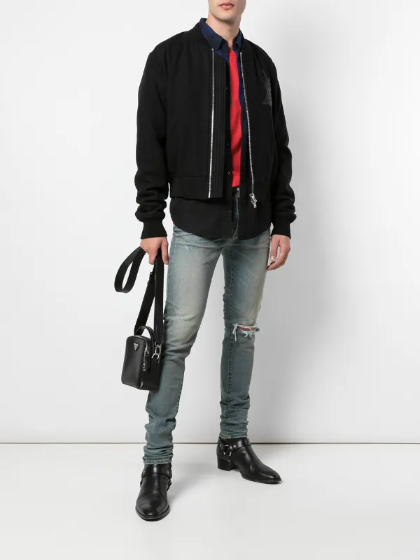 amiri bomber denim jacket