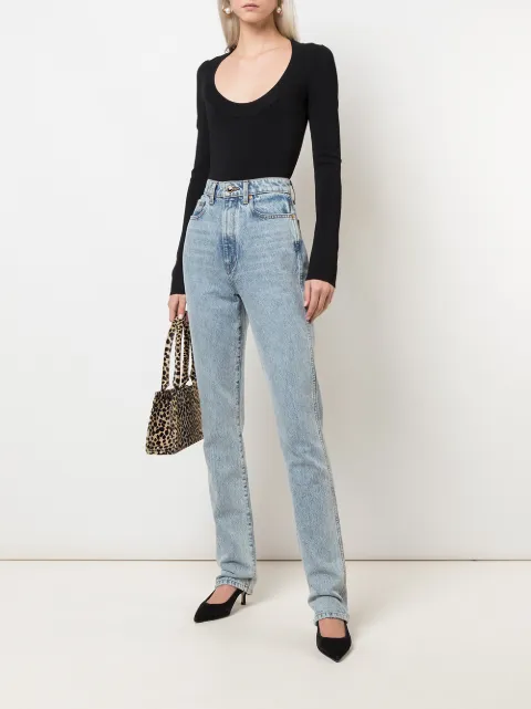 KHAITE Daria high-rise straight jeans 