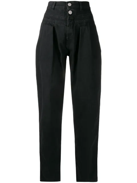 Alberta Ferretti high rise tapered jeans