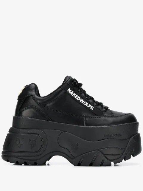 NAKED WOLFE Sporty platform sneakers