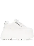 NAKED WOLFE ridged sole platform sneakers - White
