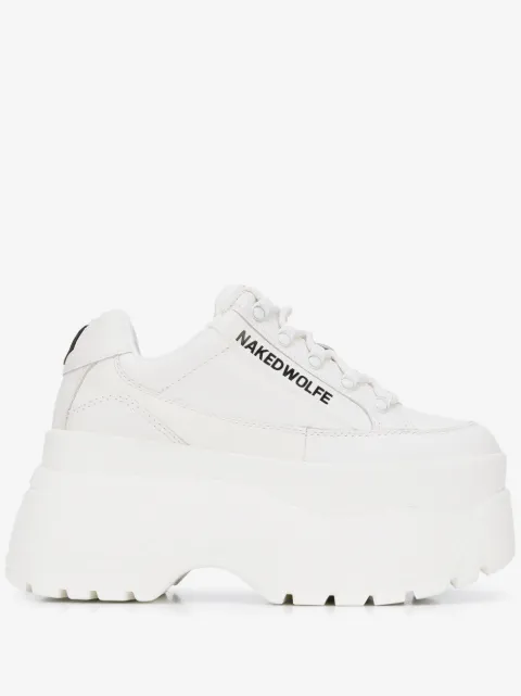 NAKED WOLFE Sporty platform sneakers