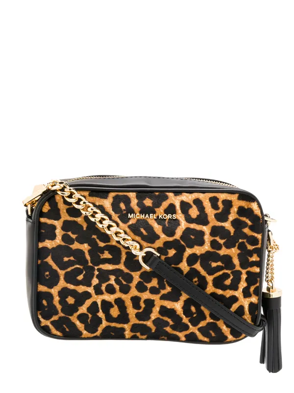 michael kors leopard crossbody bag