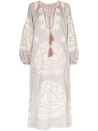 embroidered kaftan dress