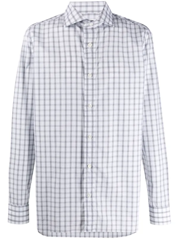long sleeve checkered shirt