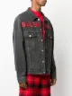 Balenciaga embroidered logo denim jacket