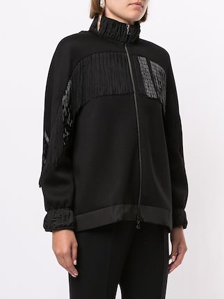 fringed bomber jacket展示图