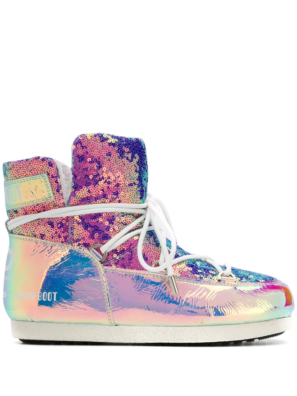 sequin moon boots