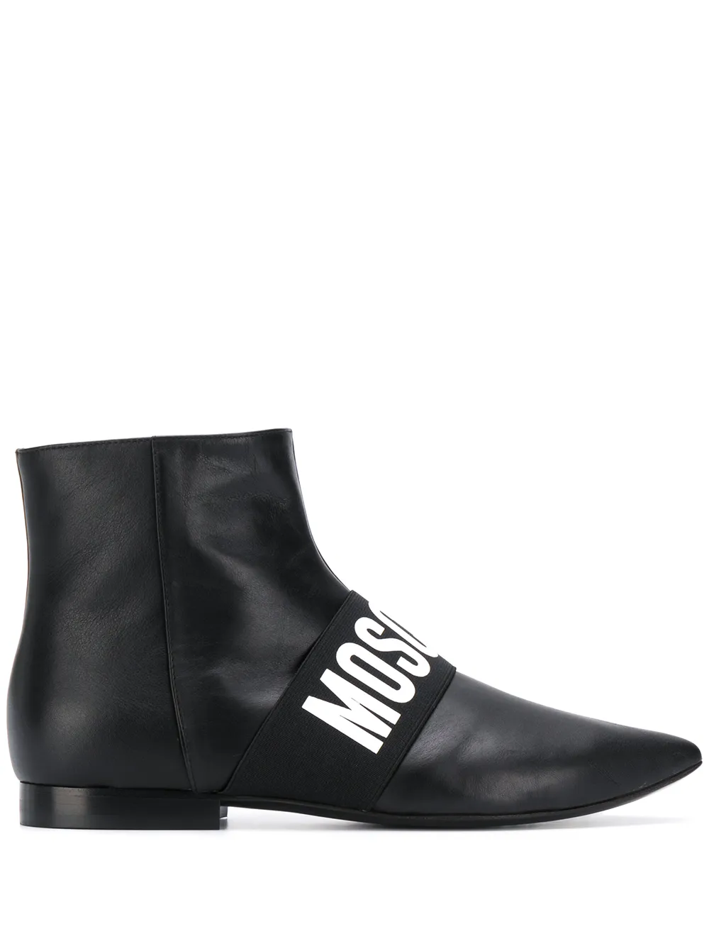 moschino logo boots