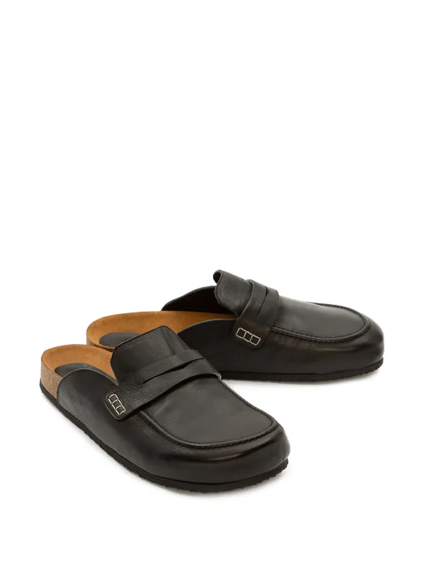black slide on loafers