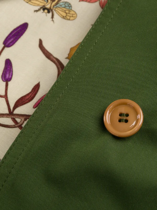 gucci green trench coat