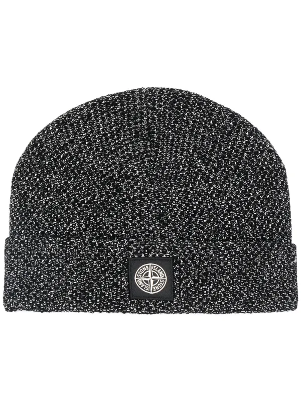 stone island beanie white