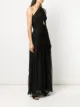 Moschino asymmetric draped gown