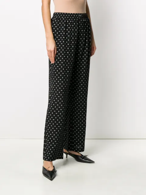 balenciaga wide leg trousers