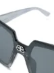 Balenciaga Eyewear نظارة شمسية بإطار مربع شيلد